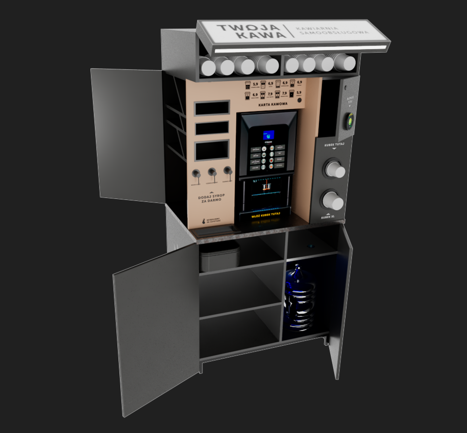Wyposażenie kawomatów